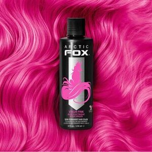 2 bottle pack: Virgin Pink Semi Permanent Hair Color 8 oz.